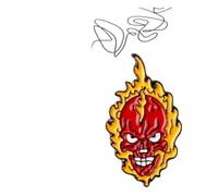 Pin smaltato per zaino e giacca di jeans, Klein, Metallo non prezioso