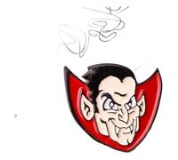 Pin smaltato per zaino e giacca di jeans, Klein, Metallo non prezioso