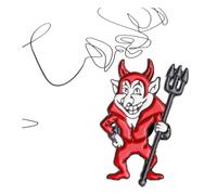 Pin smaltato per zaino e giacca di jeans, Klein, Metallo non prezioso