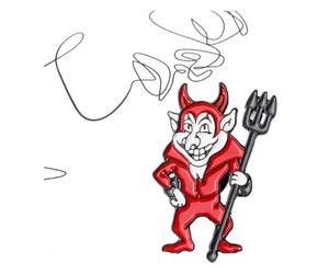 Pin smaltato per zaino e giacca di jeans, Klein, Metallo non prezioso