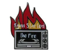 Pin smaltato The Office Dunder Mifflin per abbigliamento, cappello e zaino, Klein, Metallo non prezioso