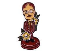 Pin smaltato The Office Dunder Mifflin per abbigliamento, cappello e zaino, Klein, Metallo non prezioso