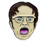 Pin smaltato The Office Dunder Mifflin per abbigliamento, cappello e zaino, Klein, Metallo non prezioso