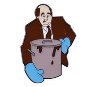 Pin smaltato The Office Dunder Mifflin per abbigliamento, cappello e zaino, Klein, Metallo non prezioso