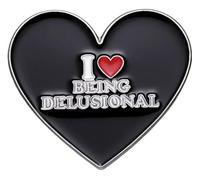 Pin smalto Amo la mia ragazza - Per favore tieni la distanza!, Klein, Metallo non prezioso