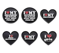 Pin smalto Amo la mia ragazza - Per favore tieni la distanza!, Klein, Metallo non prezioso