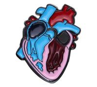Pin smalto: cuore, polmoni, intestino, cervello e sistema nervoso spilla, Klein, Metallo non prezioso