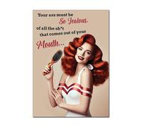 Pin-Up Wall Art, formato A4, 21 x 29,7 cm, 100 g, stampa singola, ritratto, rettangolare, tema comico, decorazione per casa e ufficio