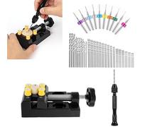 Pin Vise Drill Set, Portable Hand Drill, 60 Pieces Portable Hand Drill Set, Hand Drill for Jewelry Making, Miniature Drill, Hobby Drill, Jewelry Drill, Manual Drill Kit Hand Drill for Craft Carving
