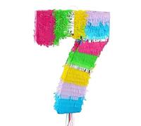 Pinata numero 7 colorato pastello