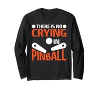 Pinball Amante Gamer Flipping Ball No Piangere Pinball Machine Maglia a Manica