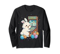 Pinball Arcade Game Easter Rabbit Eggs Carino Primavera Maglia a Manica