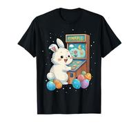 Pinball Arcade Game Easter Rabbit Eggs Carino Primavera Maglietta