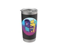 Pinball Cosmic Retro Arcade Space Starry Galactic Gamer Bicchiere termico in acciaio inox doppia parete