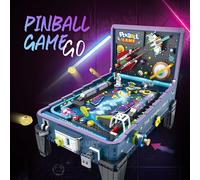 Pinball da Costruire con Mattoncini Modello Tecnico Grande con Luci Funzionante