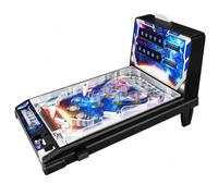 Pinball da tavolo con maniglia, luci e suoni, gioco arcade elettronico per divertimento al chiuso, perfetto per familiari e amici