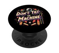 Pinball Don't Tilt The Machine Arcade Retro Gamer PopSockets PopGrip Adesivo