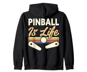 Pinball Is Life Flipper Amore Gioco Classico Felpa con Cappuccio