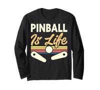 Pinball Is Life Flipper Amore Gioco Classico Maglia a Manica