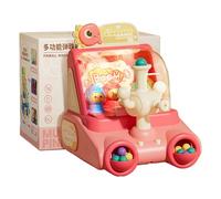 Pinball Machine per bambini, macchine a spillo per bambini - Gioco del tavolo da flipper arcade - Gioco da tavolo arcade interattivo portatile con luci e musica per bambini ragazzi bambini