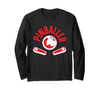 Pinballer Retro Arcade Gaming Flipper Maglia a Manica