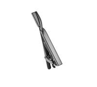 Pince Cravate Homme 2 pezzi fermacravatta in metallo for uomo cravatta da sposa clip cravatte bar in rame for accessori gioielli(Black)