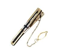 Pince Cravate Homme Fermacravatta a catena da uomo, donna, formale, for abiti lavoro, banchetti, feste, strass, fermacravatte, accessori sposa(Gold)