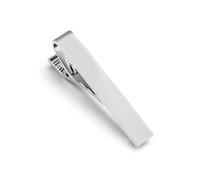 Pince Cravate Homme Fermacravatta corto da uomo 1 pezzo 3 colori semplice for colletto maschile 4, cm(Sliver)