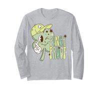 Pinch Proof St Patrick's Day Lucky Clover Humor Maglia a Manica