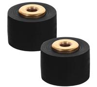 Pinch Roller 10mm in Gomma Nero per Registratore e Amplificatore | Set 2 Pezzi, Ricambio per Riparazione, Installazione Semplice per Tecnico Professionista e Fai da Te