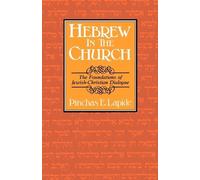 Pinchas E. Lapide Helmut Gollwitzer Hebrew in the Church (Tascabile)