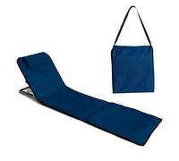 Pincho Lettino Prendisole Pieghevole, Sdraio da Spiaggia, Materassino Mare, Spiaggina Mare Pieghevole con Schienale Regolabile, Stuoia Campeggio Portatile con Cuscino - 155x55 cm, 1,4 kg