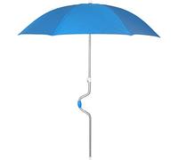 Pincho Ombrellone da spiaggia 160 cm, UV 50, blocca il 99% dei raggi UV, 8 aste, molto leggero, 1,4 kg, blu, Grande, Spiaggia