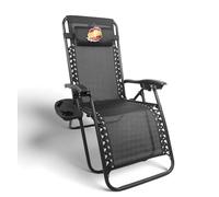 Pincho Poltrona Relax Gravity Zero Sdraio Pieghevole Multiposizione per Giardino, Terrazza, Camping (Nero)