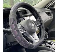 PINCTROT Coprivolante a forma di D da 36 a 38 cm, ottima presa con design 3D a nido d'ape antiscivolo, fondo piatto da 36,8 a 38 cm (viola)