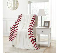 Pindola Cute Baseball Texture Throw Blanket Warm Lightweight Soft Cozy