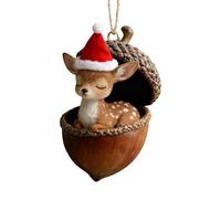 Pine Cone Animal Ornaments | Pine Cone carino 2D Acrylic Holiday Supplies - Animal Christmas Pendants | for Holiday Birthday Party Thanksgiving Winter Vacation