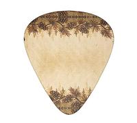 Pine Cone Border StOlmx - Set di plettri per chitarra, design con stampa completa, 3 spessori disponibili