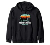Pine Creek Montana - Orso estivo da pesca Felpa con Cappuccio