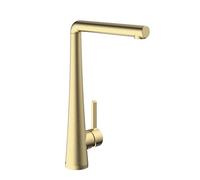 Pine Easyfit - Miscelatore monocomando per lavello in ottone spazzolato