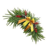 Pine Garland, Detailed Faux Berry Cluster, Welcoming Porch Display, Large Hanging Accessory, Mantel Living Room Decoration, Indoor Outdoor Arrangement, Ideal for Farmhouse Party Feature