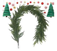Pine Garland Real Touch - Pino Artificiale Ghirlanda Di Cedro | Decorazione Appendipalo Per Scale Portico Fattoria Casa Festività Natalizie