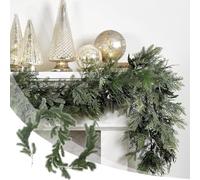 Pine Ghirland - 70,87 Pollici PE Garlandia A Verde Artificiale | Ghirlanda Porta Della Del | Decorazioni Appendiabiti Per Il Portico Del Mantello Da Per Casa Da Casa Esterna