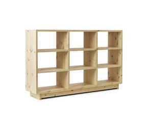 Pine Libreria Alta in Legno di Pino