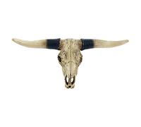 Pine Ridge Southwestern Bull Longhorn Skull - Steer Bull Head, Rustic Chic Wall Hanging Texas Decorazione, Polyresin Steer Horns per scultura da parete | Replica Replica Real Steer Bull Skull Head