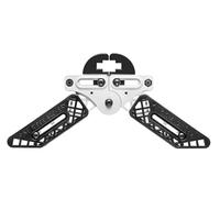 Pine Ridge Supporto per arco Kwik per tiro con l'arco, si adatta alla maggior parte degli arti dell'arco, perfetto per caccia al suolo o alla cieca, bianco/nero