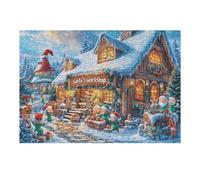 Pine Tree Cabin Forest Wild Nature Rural Countryside Puzzle 300 Pezzi Gioco Educativo Familiare Per Ragazzi E Adulti Intelligenza Creativa Rilassamento Idea Regalo Per Figlio A Natale 300 PCS