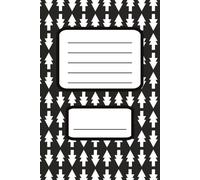 Pine Tree Notebook: 100 pg. lined Black and white, pine tree styled notebook for school note taking, journaling, and other writing activities.