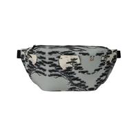 Pine tree under the moon Versatile marsupio da corsa leggero traspirante e regolabile per viaggi, ciclismo e uso quotidiano