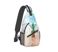Pineapple By The Sea Uomo Donna Sling Bag Leggera Zaino Monospalla Piccolo Borsa A Spalla Per Campeggio Escursionismo Outdoor